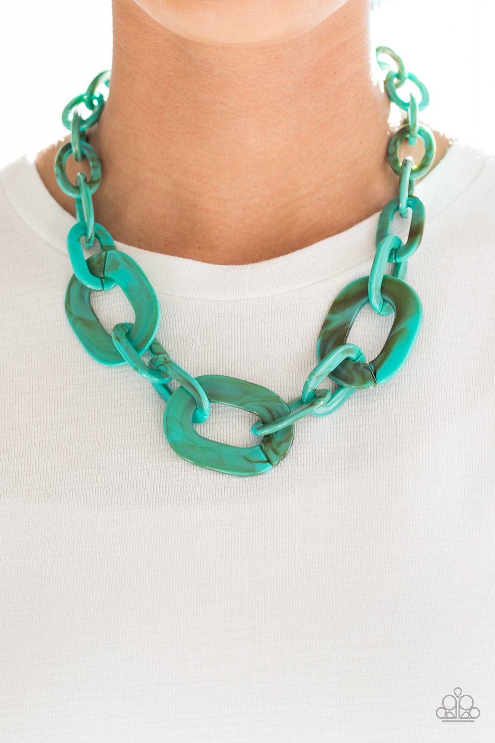 All IN-vinvible - blue - Paparazzi necklace