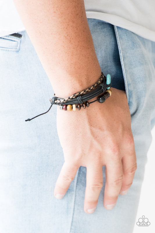 All Out Adventure - black - Paparazzi bracelet