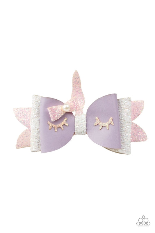 All Rainbows and Unicorns-purple-Paparazzi hair clip