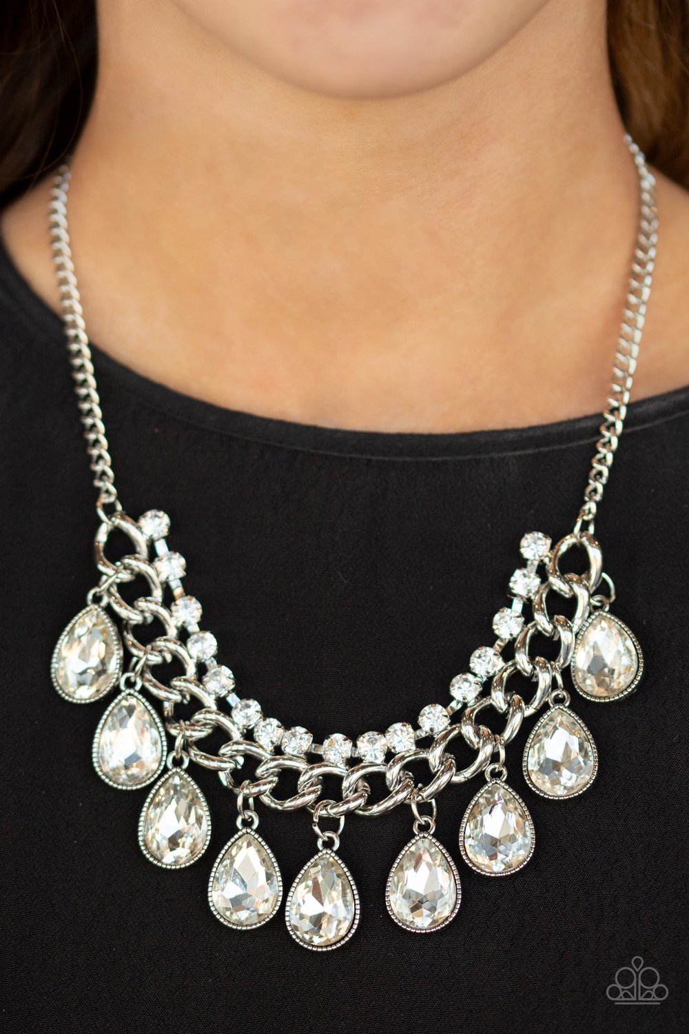 All Toget-HEIR Now-white-Paparazzi necklace