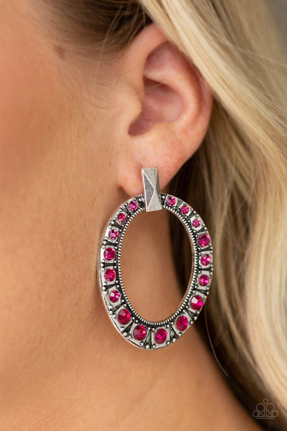 All for GLOW-pink-Paparazzi earrings
