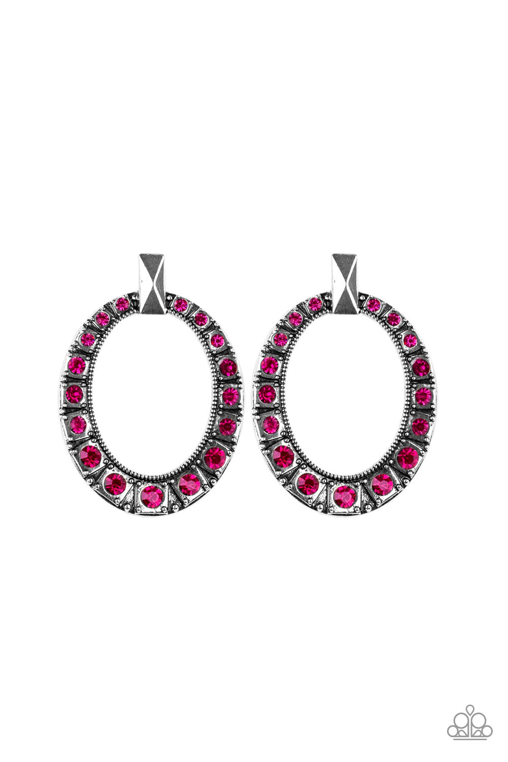 All for GLOW - pink - Paparazzi earrings