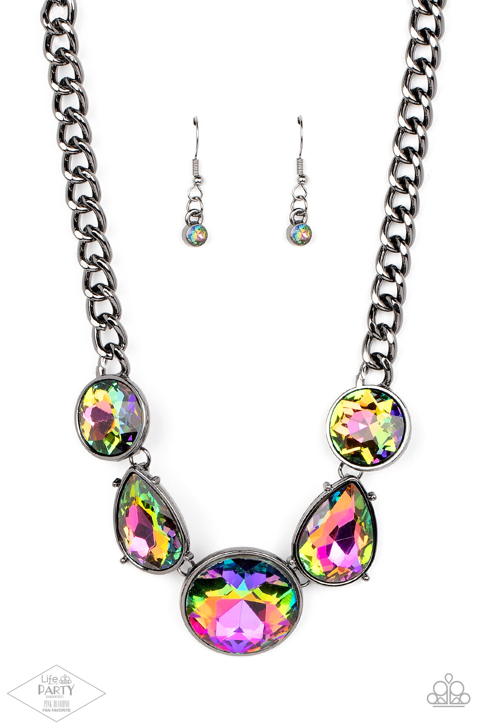 All The World's My Stage - multi (oil-spill) - Paparazzi necklace
