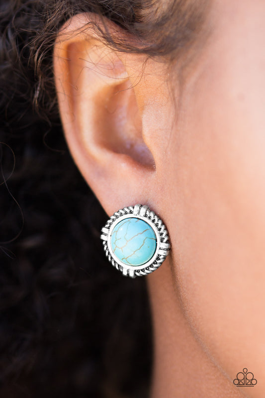 Alp Tour - blue - Paparazzi earrings