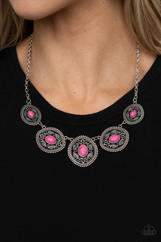 Alter ECO - pink - Paparazzi necklace