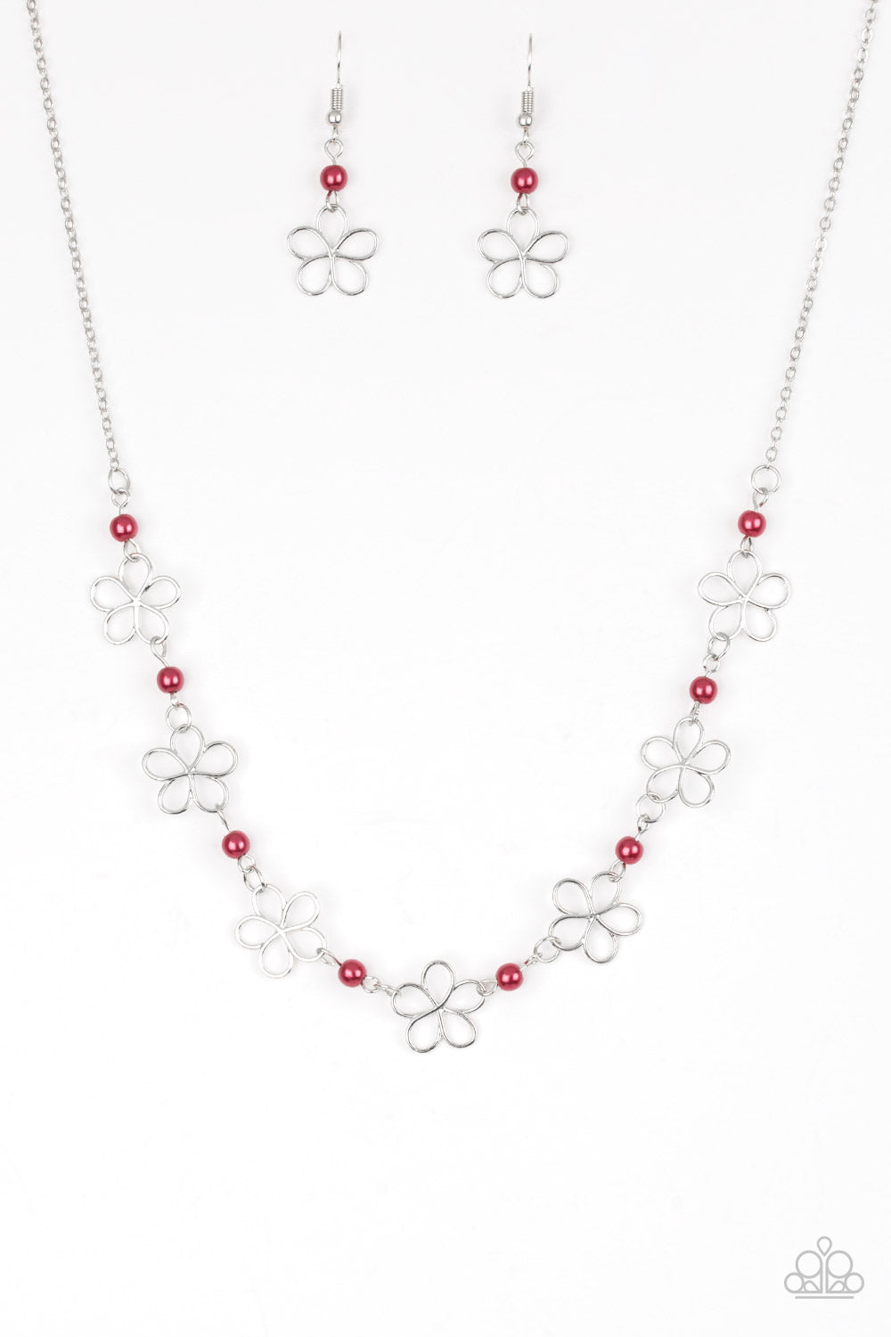 Always Abloom - red - Paparazzi necklace