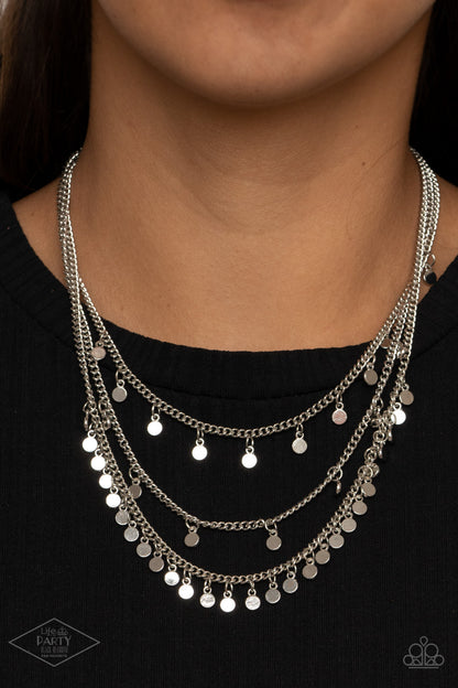 Always on Chime  - silver -  Paparazzi necklace