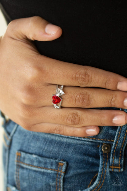Always Adored-red-Paparazzi ring