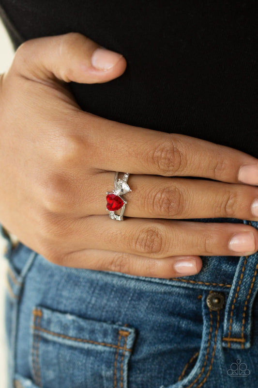 Always Adored-red-Paparazzi ring