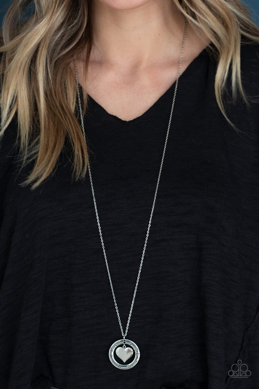 Always a Mother, Forever My Friend-pink-Paparazzi necklace