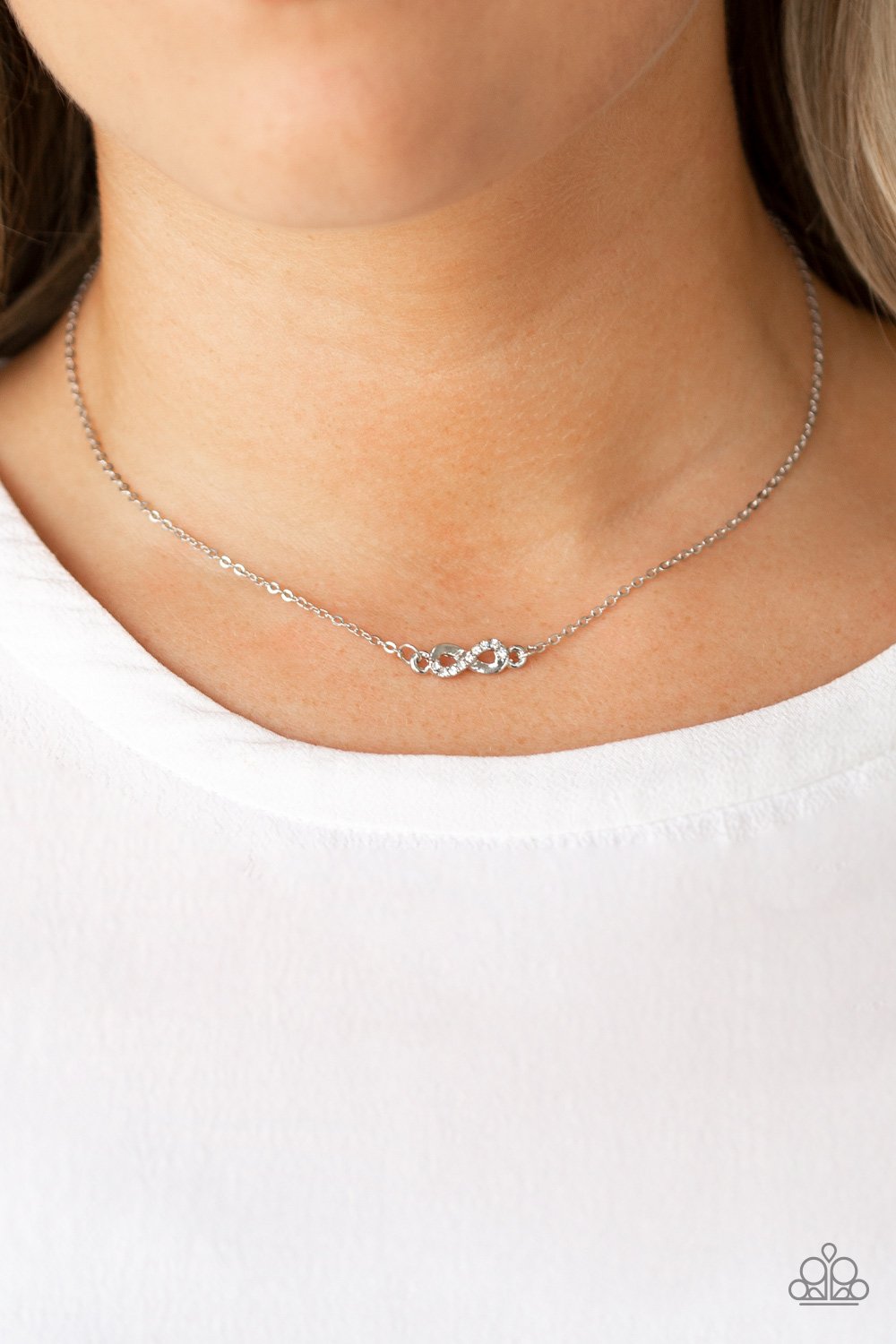 Always a Winner-white-Paparazzi necklace