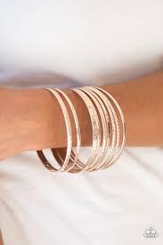 Am I BRIGHT-rose gold-Paparazzi bracelet