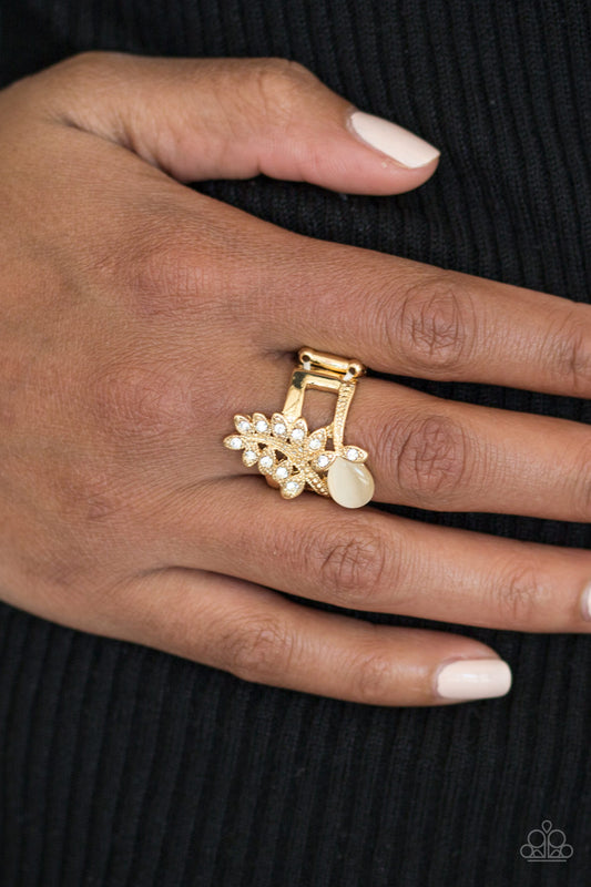 Amazingly Autumn - gold - Paparazzi ring