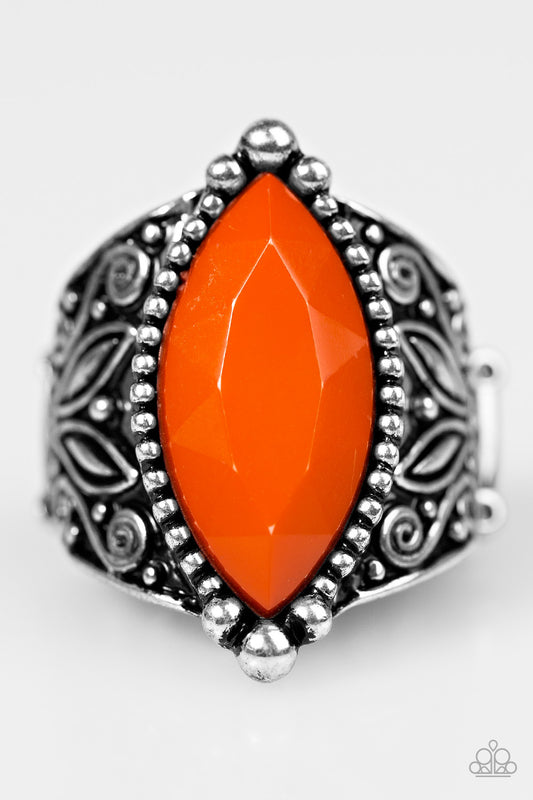 Amazon Adventure - Orange - Paparazzi ring