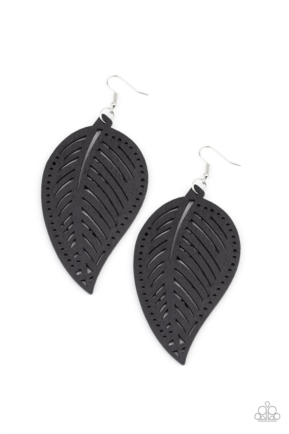 Amazon Zen - black - Paparazzi earrings