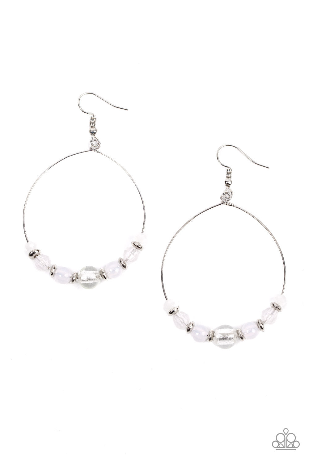 Ambient Afterglow - white - Paparazzi earrings