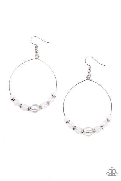 Ambient Afterglow - white - Paparazzi earrings