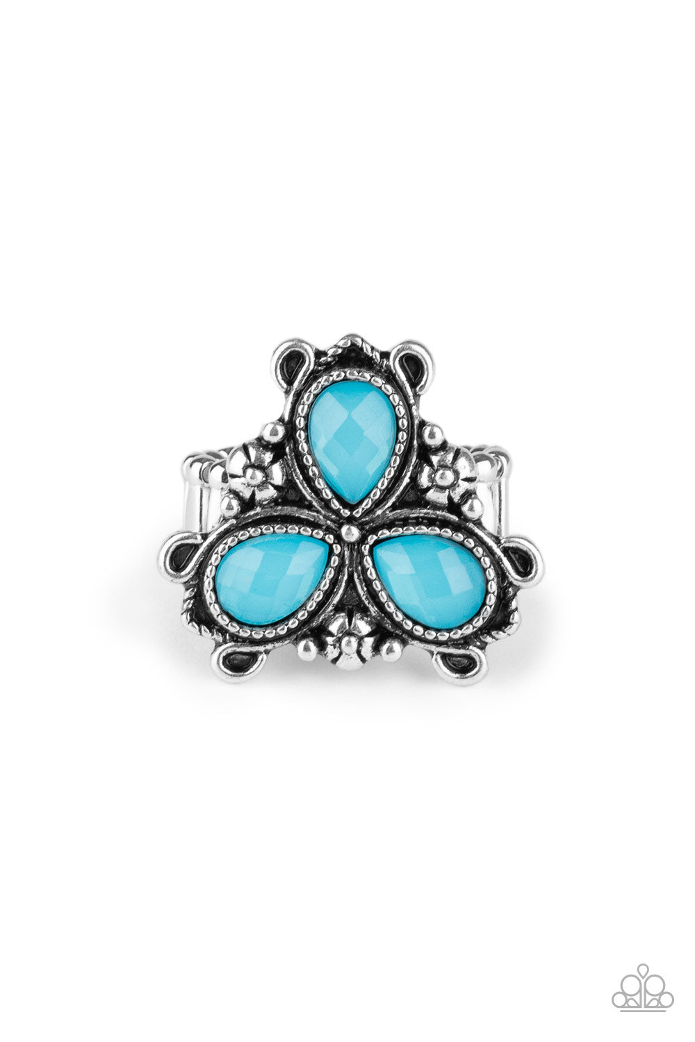 Ambrosial Garden - blue - Paparazzi ring