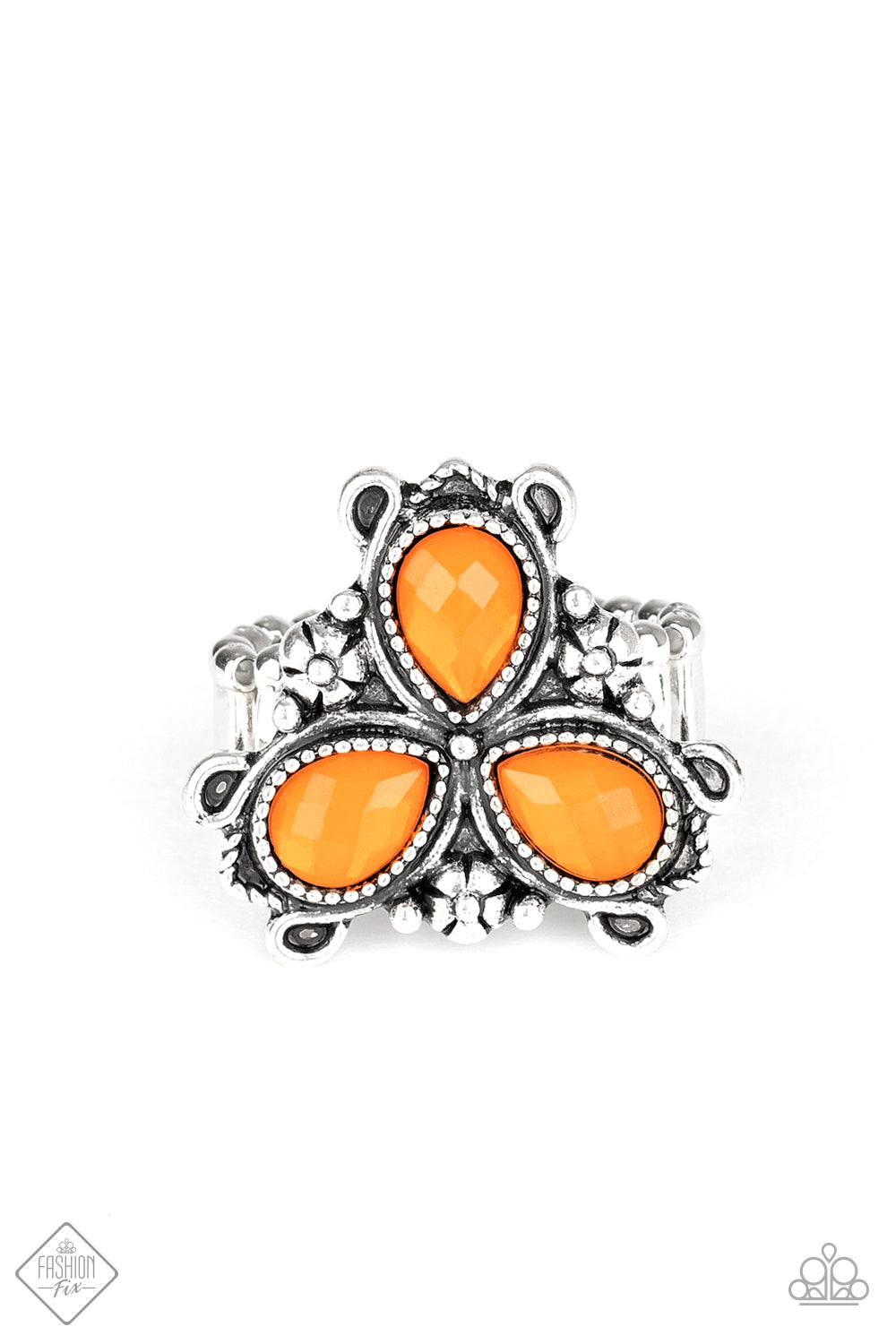 Ambrosial Garden - orange - Paparazzi ring