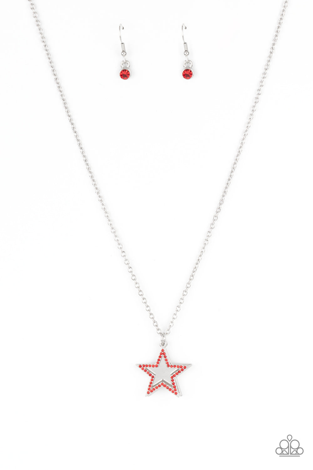 American Anthem - red - Paparazzi necklace