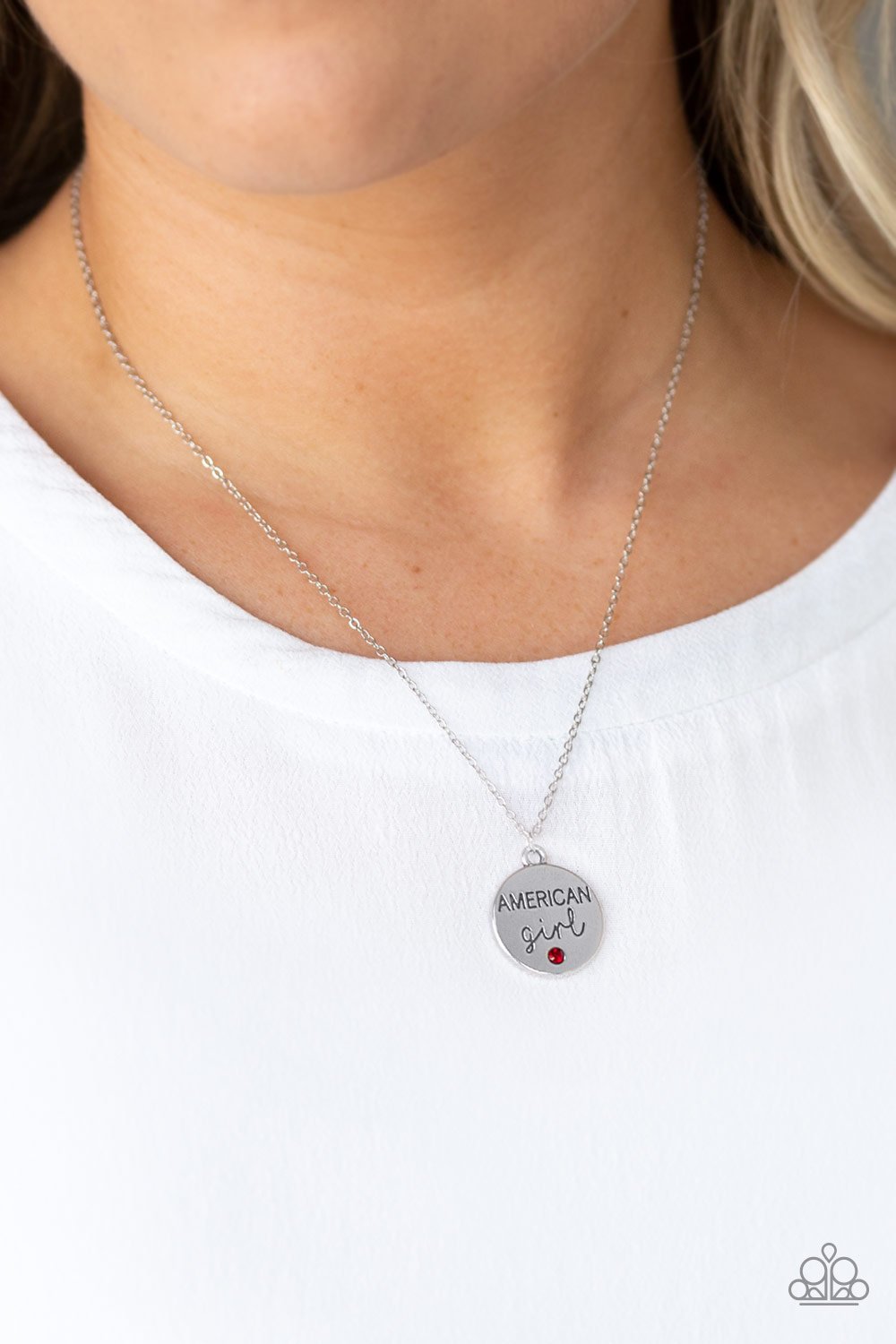 American Girl-red-Paparazzi necklace