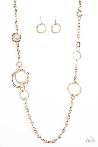 Amped Up Metallics - gold - Paparazzi necklace – JewelryBlingThing