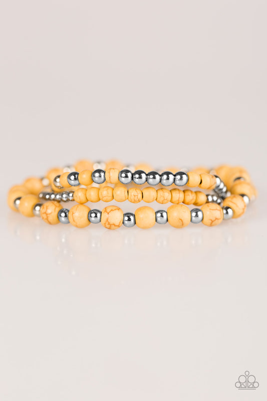 Anasazi Desert -Yellow - Paparazzi bracelet