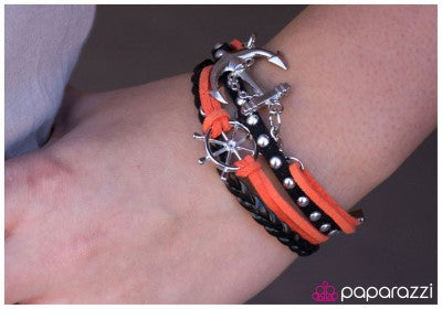 Anchors Away Orange - Paparazzi bracelet
