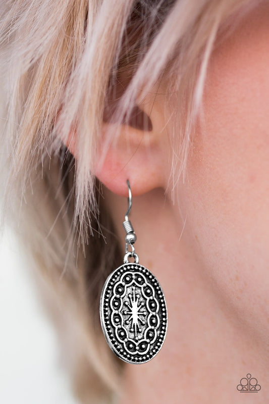 Ancient Wonders - Silver - Paparazzi earrings