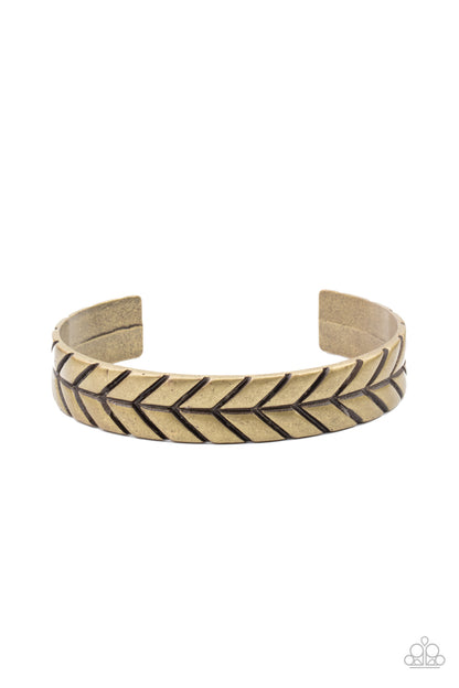 Ancient Archer - brass - Paparazzi mens bracelet