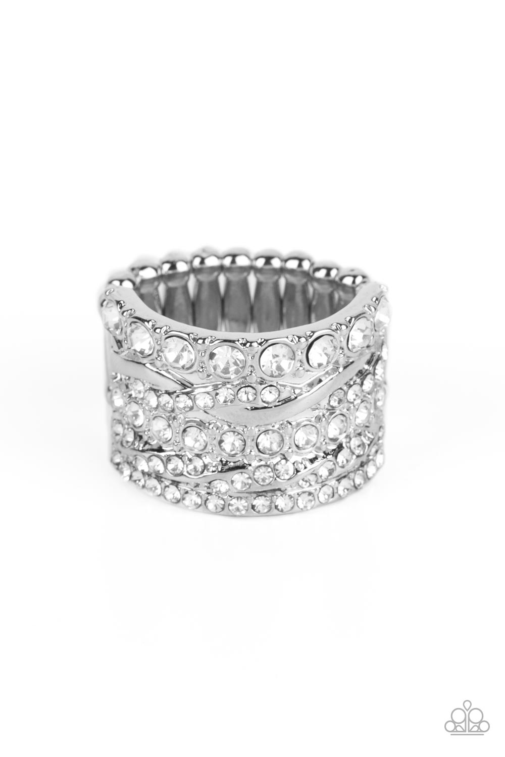 Angelic Architecture - white - Paparazzi ring