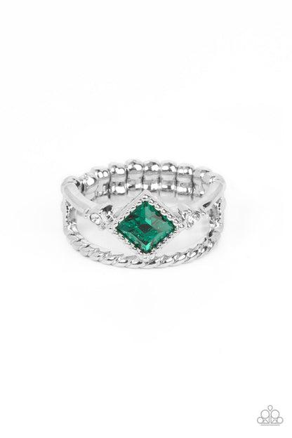 Angling for Attention - green - Paparazzi ring