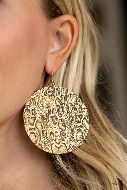 Animal Planet - gold - Paparazzi earrings