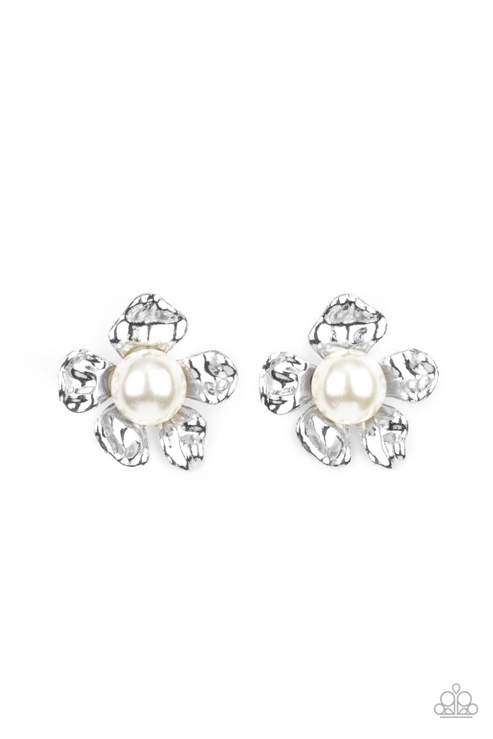 Apple Blossom Pearls - white - Paparazzi earrings