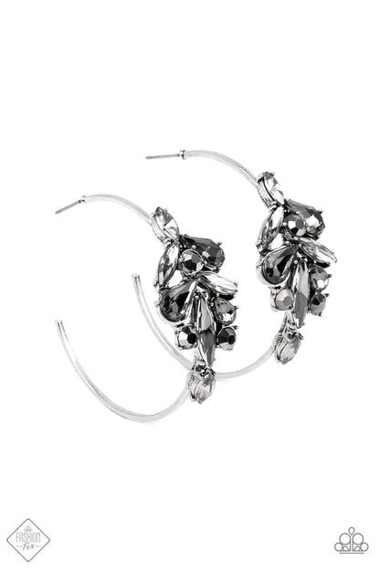 Arctic Attitude - silver - Paparazzi earrings