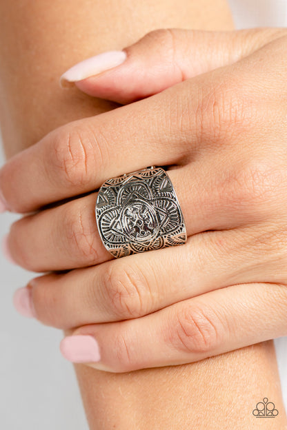 Argentine Arches - silver - Paparazzi ring