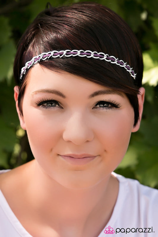 Armed and Dangerous - purple - Paparazzi headband