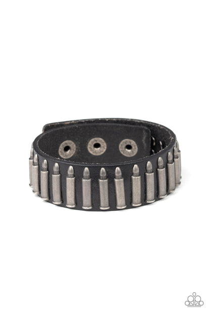 Armed and Dangerous - black - Paparazzi MENS bracelet