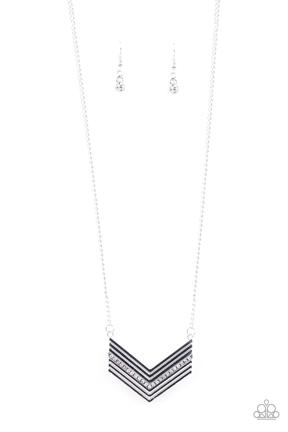 Armed and Fabulous - white - Paparazzi necklace