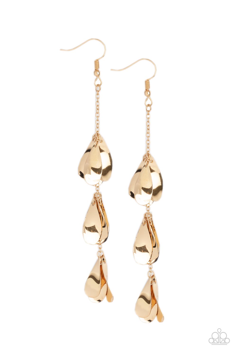 Arrival CHIME - gold - Paparazzi earrings