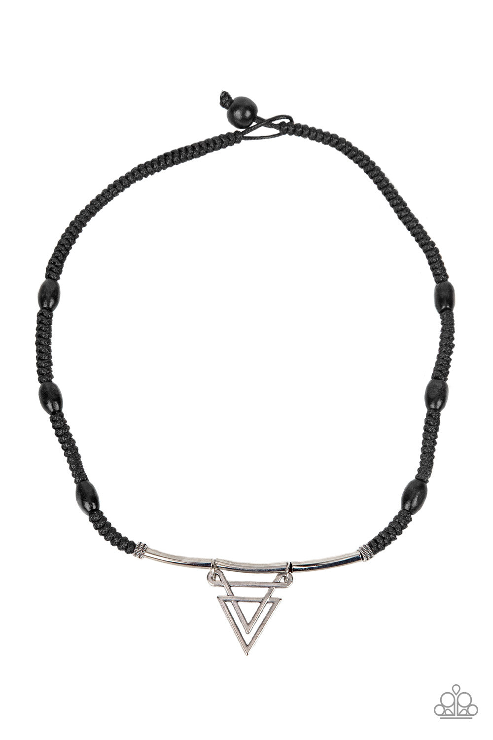 Arrowed Admiral - black - Paparazzi MENS necklace