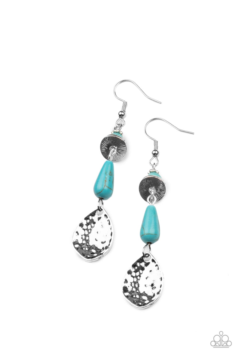 Artfully Artisan - blue - Paparazzi earrings