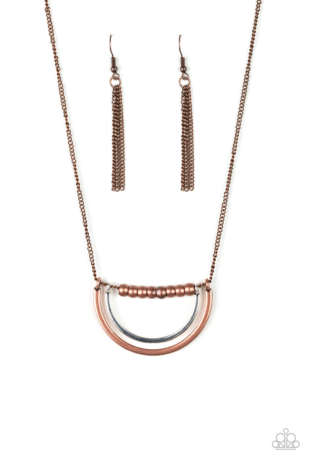 Artificial Arches - copper - Paparazzi necklace