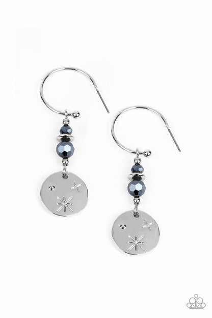 Artificial STARLIGHT - blue - Paparazzi earrings