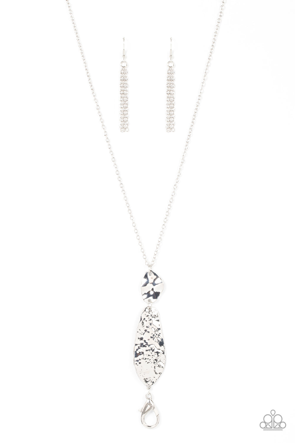 Artisan Abode - silver - Paparazzi LANYARD necklace