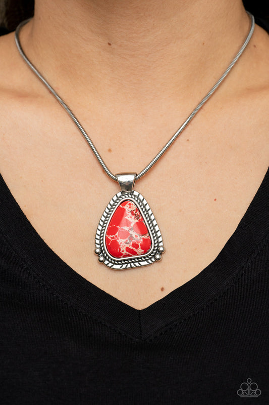 Artisan Adventure - red - Paparazzi necklace