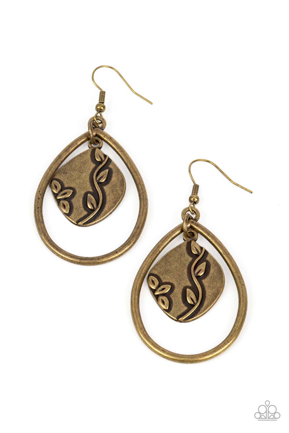 Artisan Refuge - brass - Paparazzi earrings