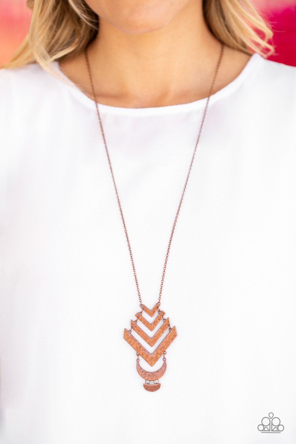 Artisan Edge-copper-Paparazzi necklace