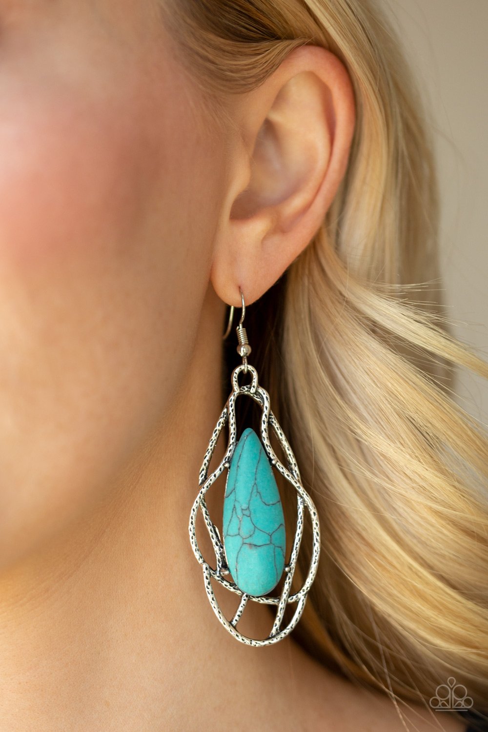 Artisan Tears - blue - Paparazzi earrings