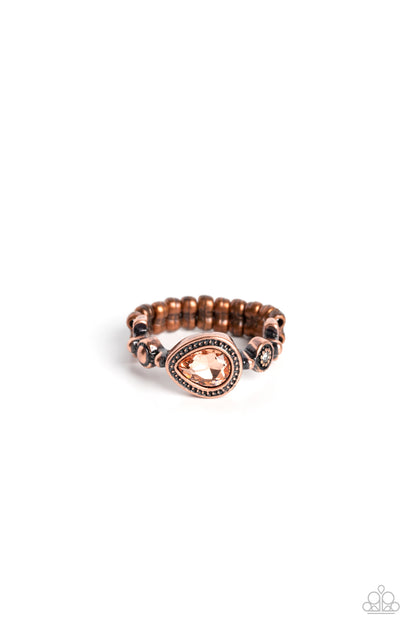 Artistic Artifact - copper - Paparazzi ring